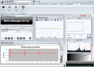 1-Row Image With Intensity Profile